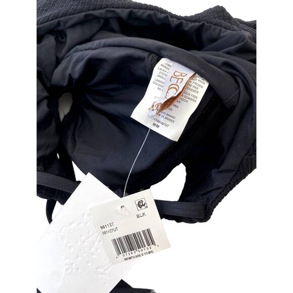 BECCA Pucker Up Cutout Ribbed One Piece Swimsuit Swimwear - Picture 2 of 7